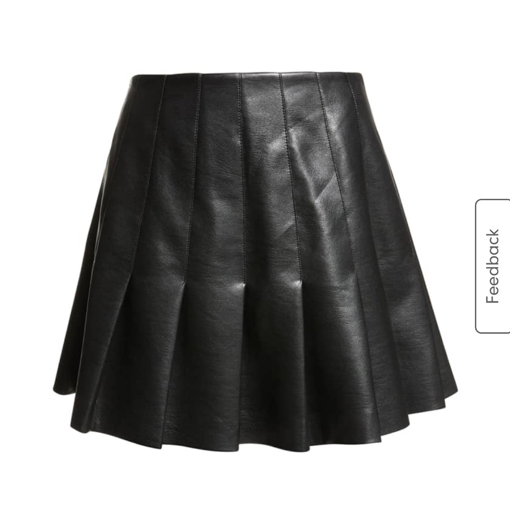 ALICE & OLIVIA Black Pleated Mini Skirt - Picture 4 of 15